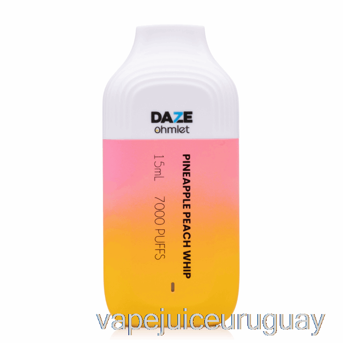 7 Daze Ohmlet 7000 Vape Desechable Piña Melocotón Látigo Uruguay